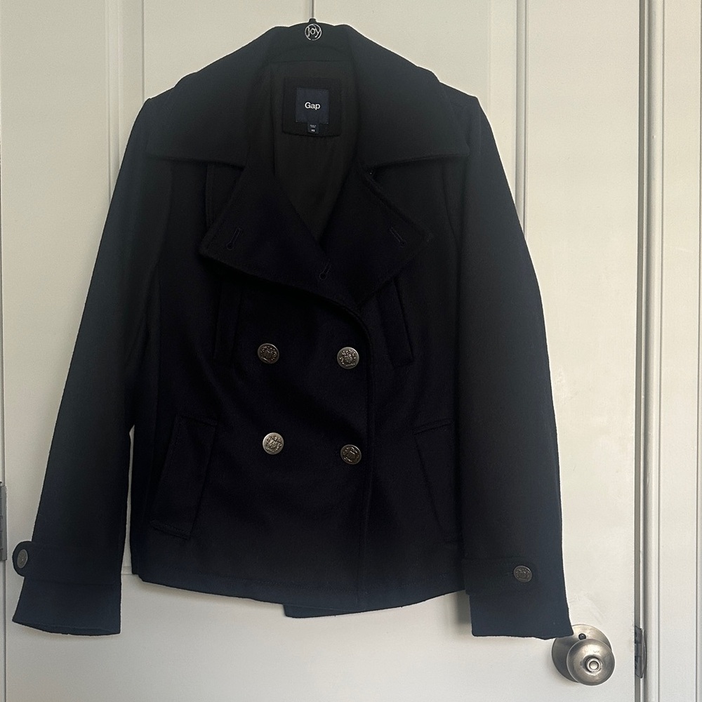 GAP Women's Elegant Navy Blue  Peacoat